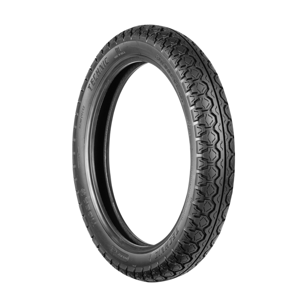 Pneu p/ moto aro 14 * 80/100-14 - tras. biz 100/125, pop 100 e similares (tiger tyres) c/câm.